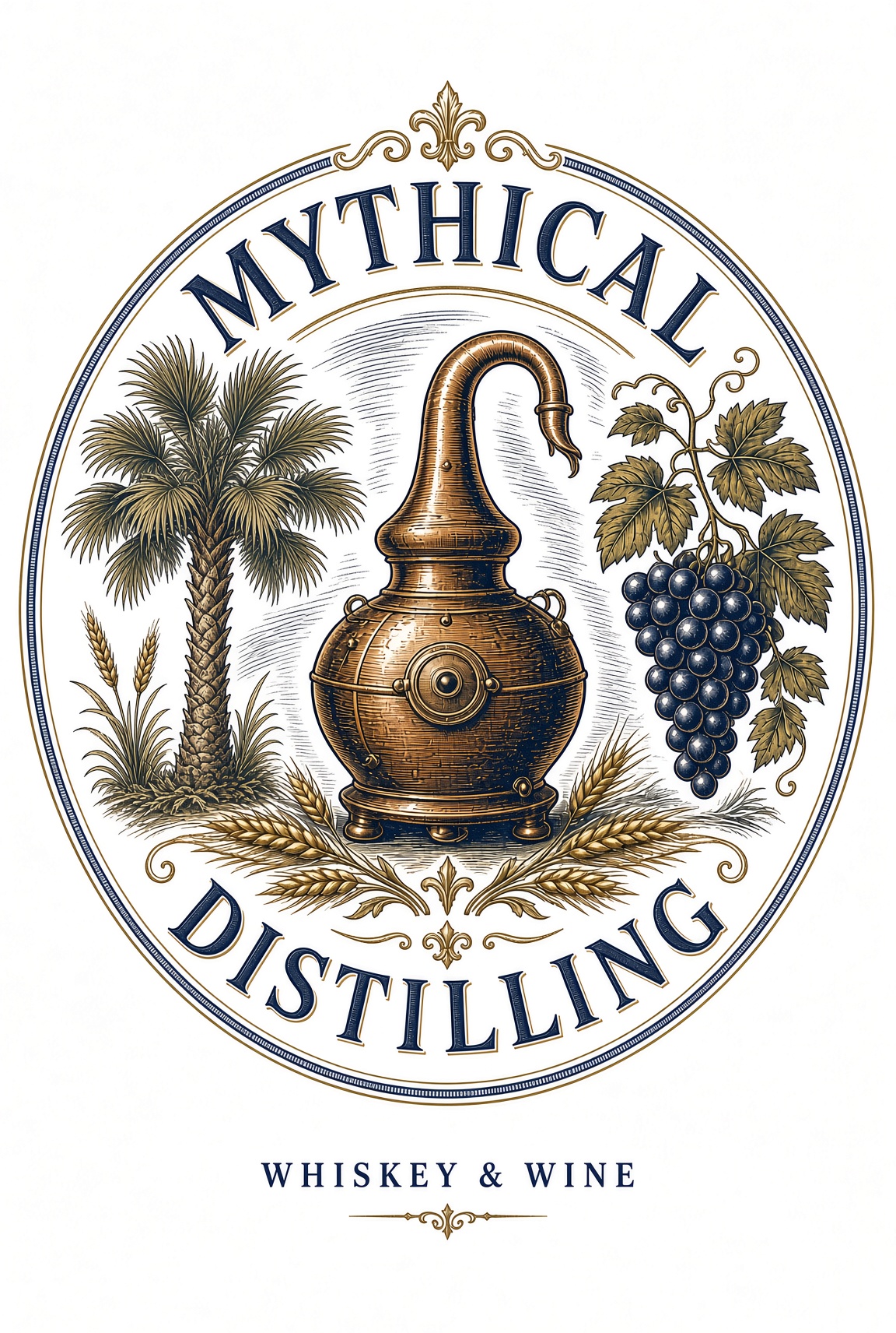 Mythical Distilling crest